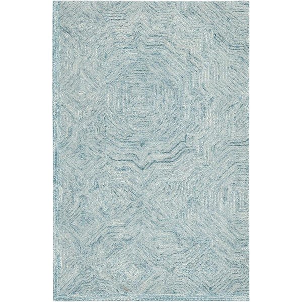 Safavieh 6 x 9 ft. Ikat Hand Tufted Rectangle Area Rug, Aqua IKT506J-6